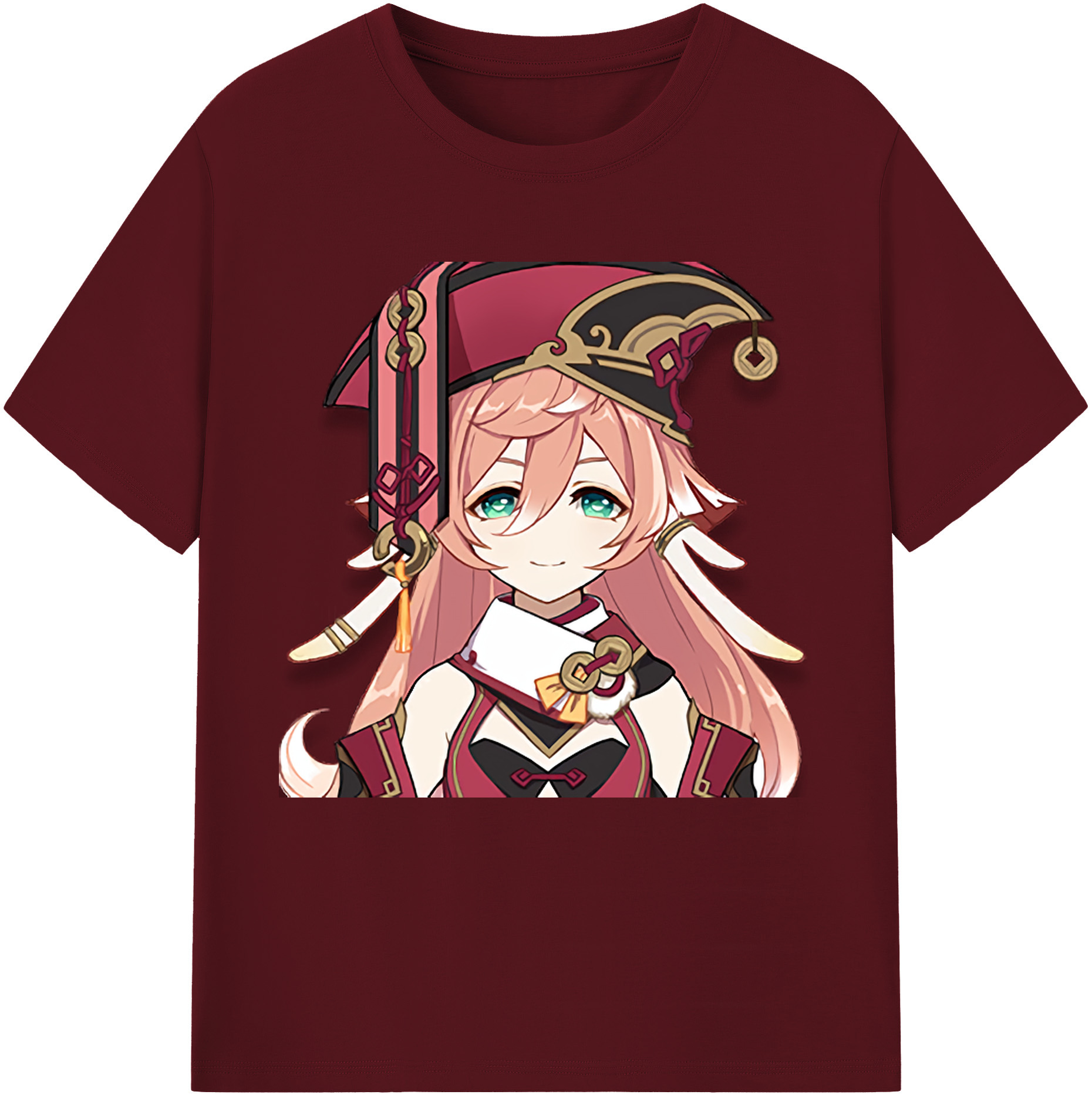 げんし神 ヤンフェイ genshin Yanfei 綿100％半袖Tシャツ（フロントプリント）